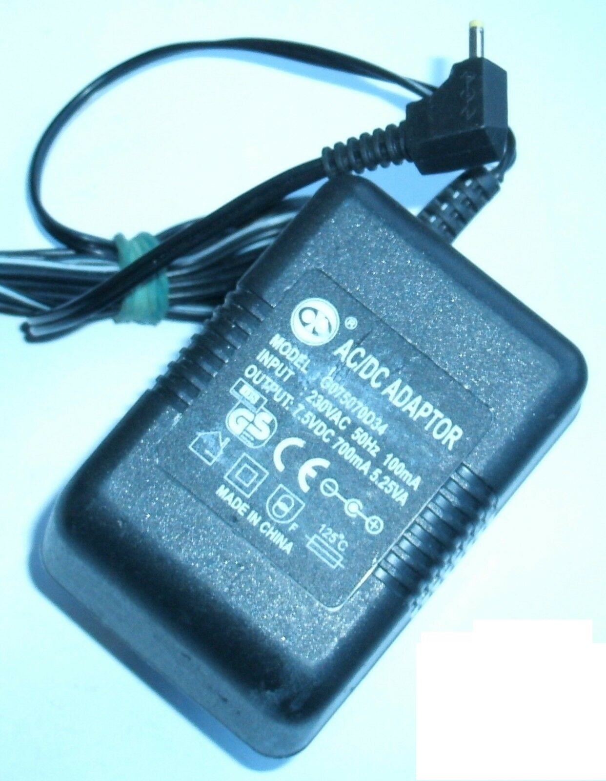 *Brand NEW*OC FOR G075070D34 7.5VDC 700mA 5.25VA AC/DC ADAPTER POWER SUPPLY